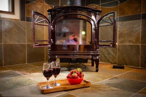 Mountain Cabana: Forest Views, Fireplace, Pet & Kid Friendly